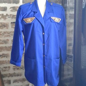 PG Collection by Ginger Bort blue Blazer❤️❤️